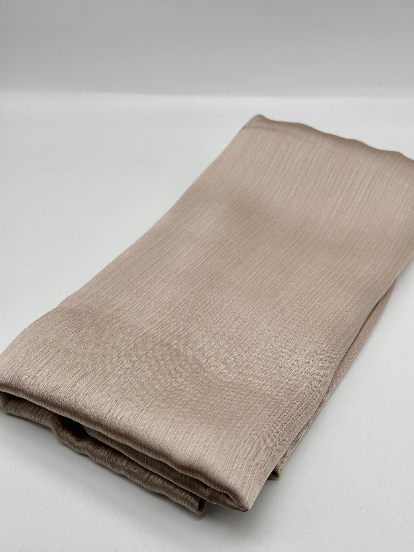 Champagne - Crinkle Satin Hijab