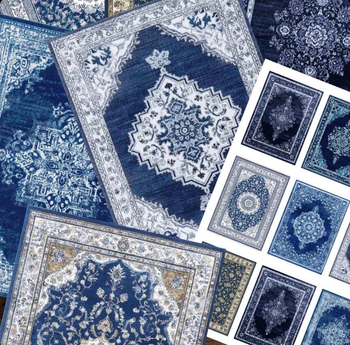 Mavi Kilim Sticker Seti - Mavera