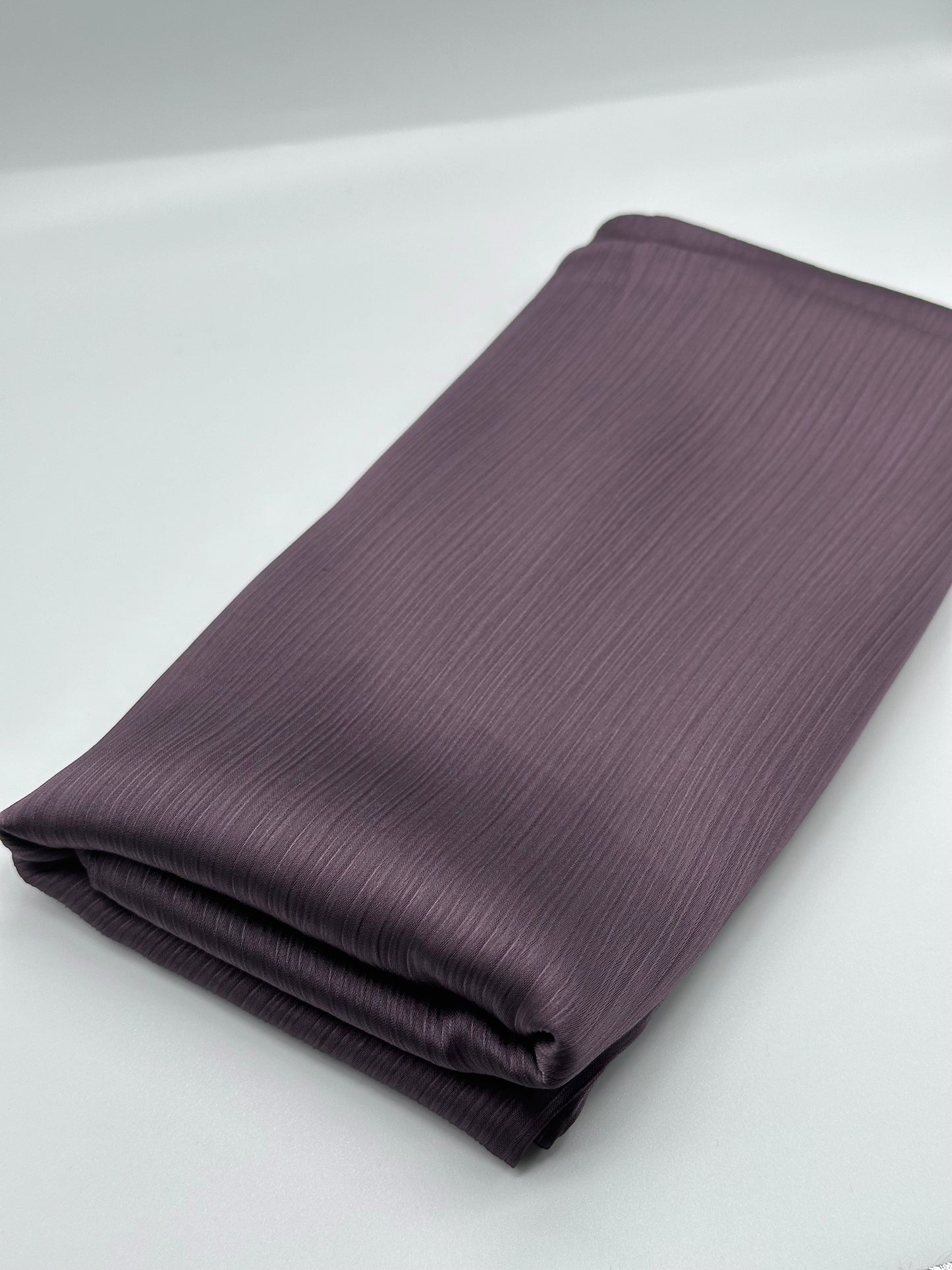 Mauve Grey - Crinkle Satin Hijab