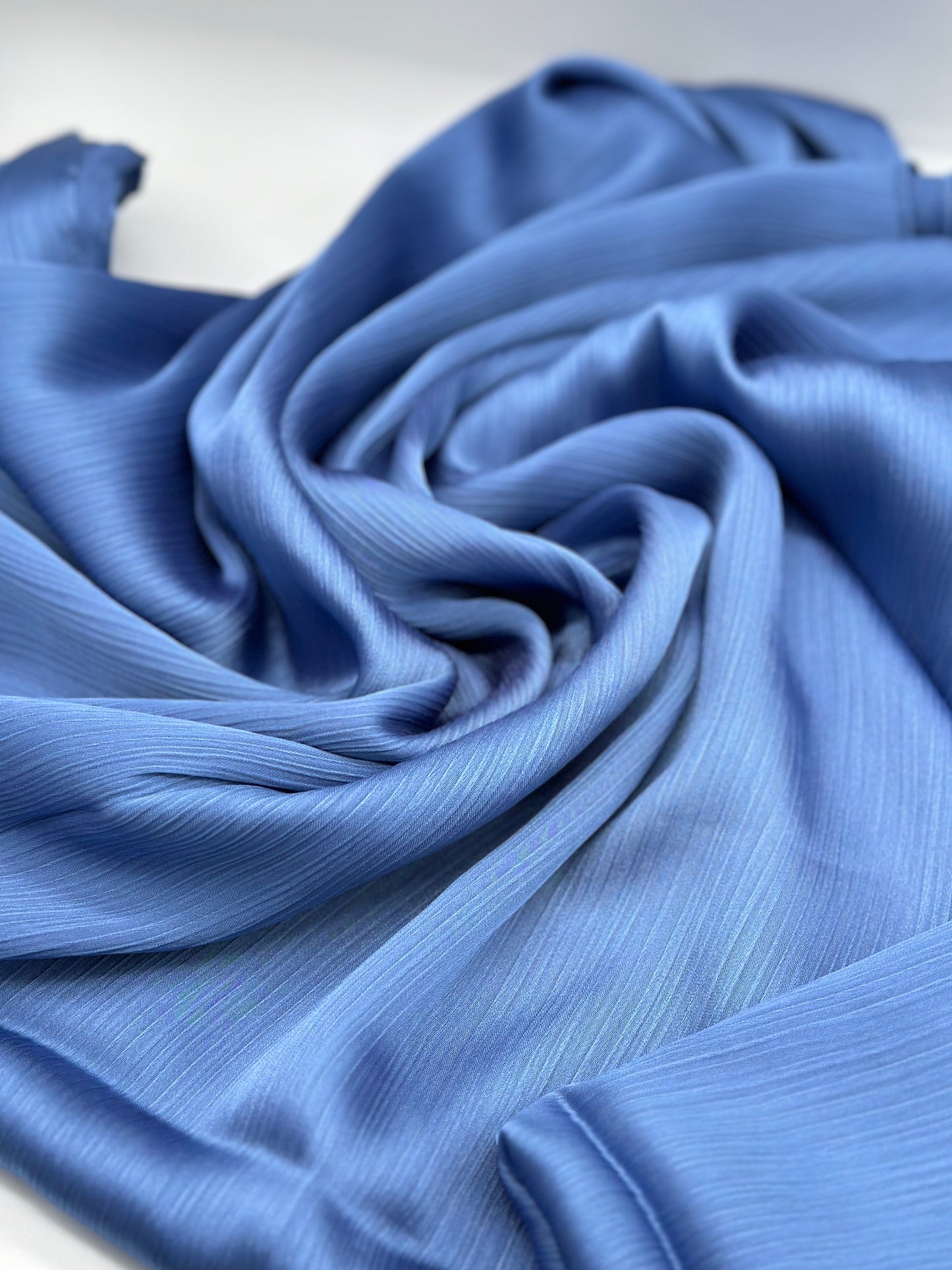 Sky - Crinkle Satin Hijab