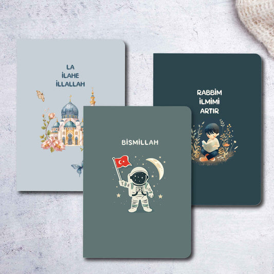 Çınar – 3’lü Çizgisiz Mini Not Defter Seti