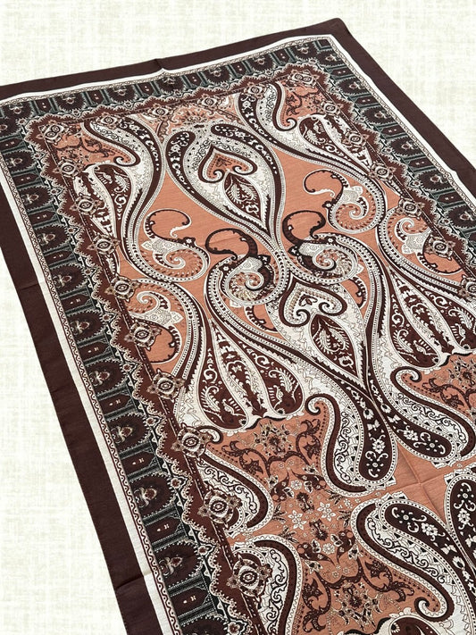 Brown&Terracotta - Ethnic Cotton Hijab