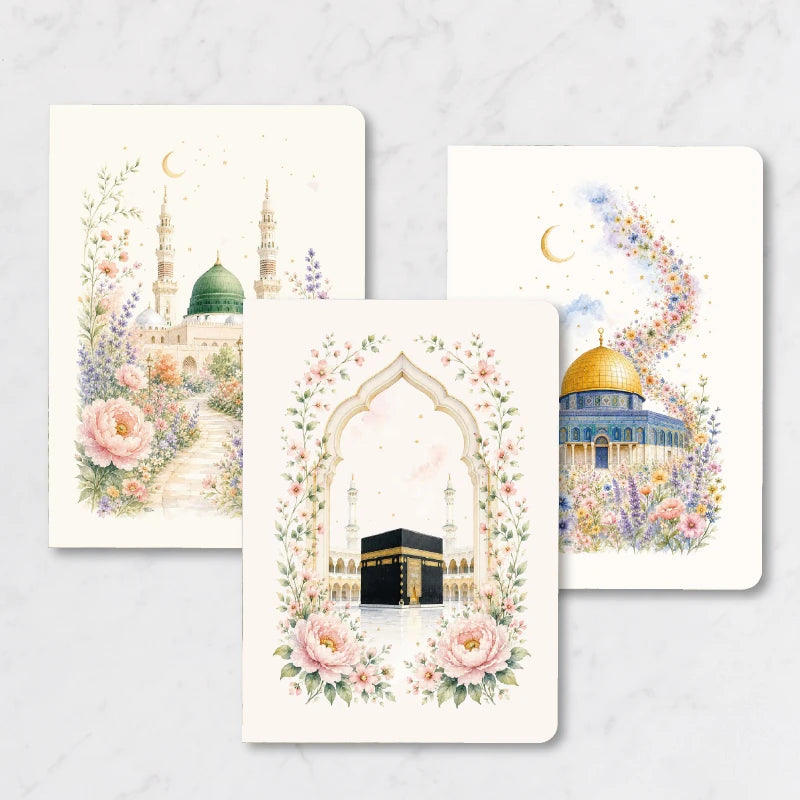 Üç Mescid – 3’lü Çizgisiz Mini Not Defter Seti
