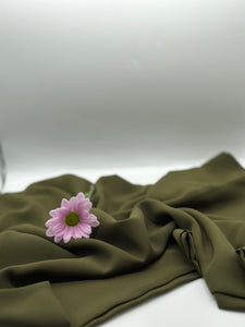 Medina Silk Scarf - Army Green