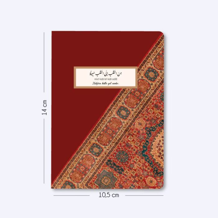 Kırmızı Kilim – 3’lü Çizgisiz Mini Not Defter Seti