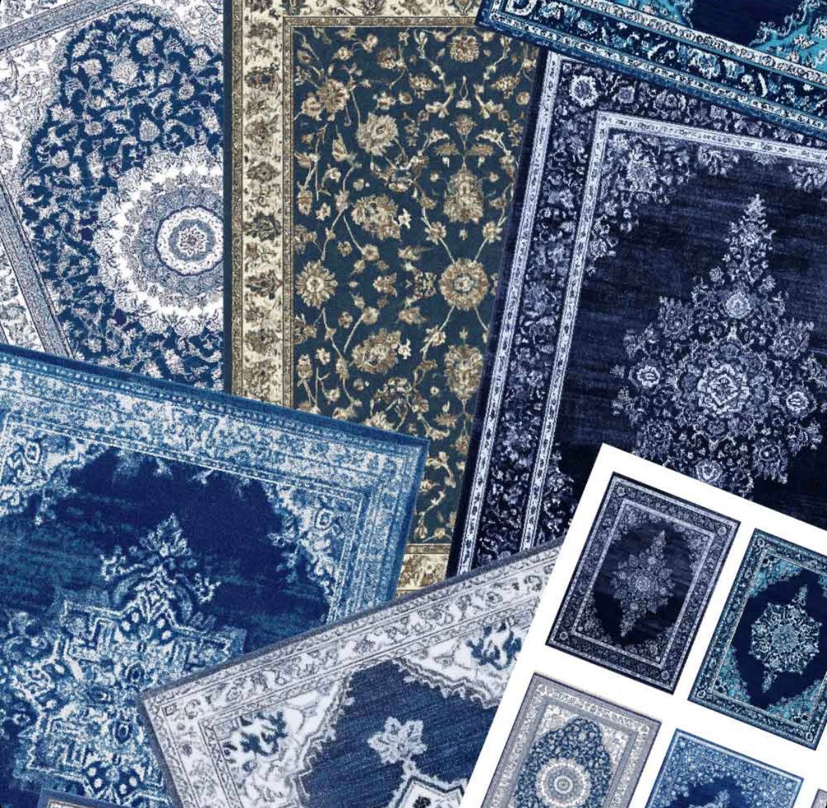 Mavi Kilim Sticker Seti - Mavera