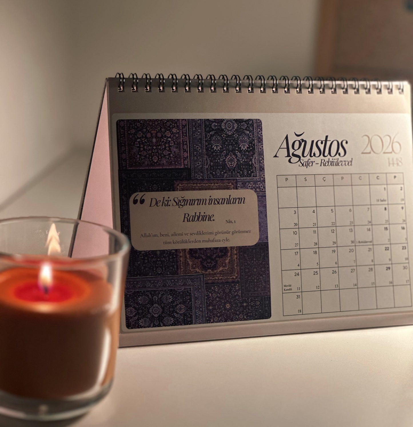 “Mavera” Miladi 2026 & Hicri 1447-48 Takvim