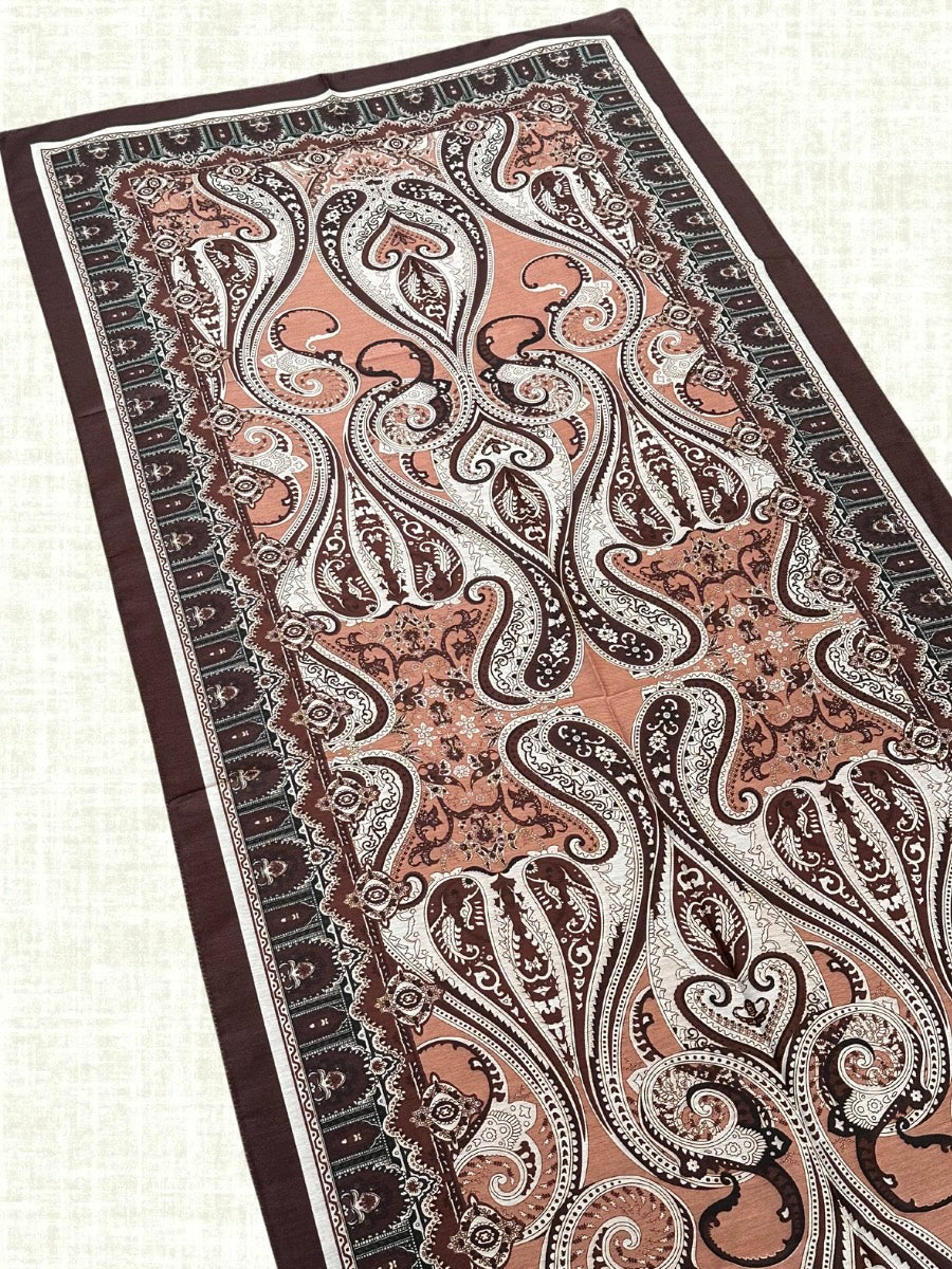 Brown&Terracotta - Ethnic Cotton Hijab