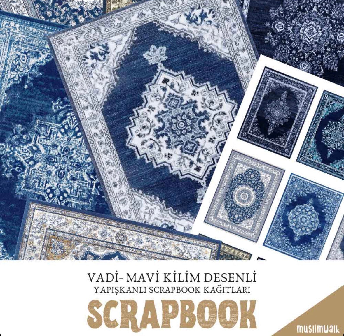 Mavi Kilim Sticker Seti - Mavera