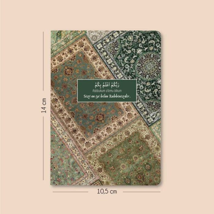Yeşil Kilim – 3’lü Çizgisiz Mini Not Defter Seti