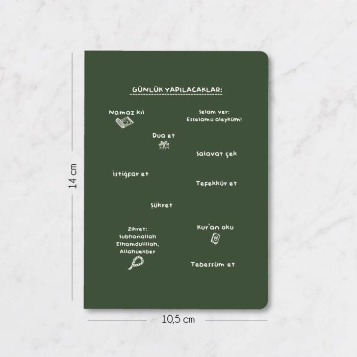 Günlük Yapılacaklar  – Çizgisiz Mini Not Defter