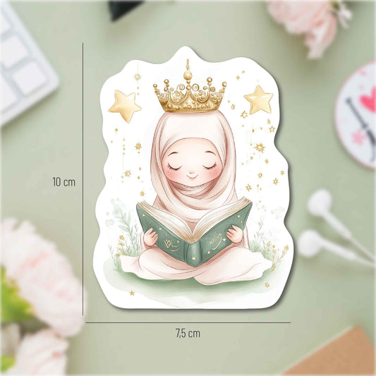 “Kur’an Okuyorum” Kız - Sticker