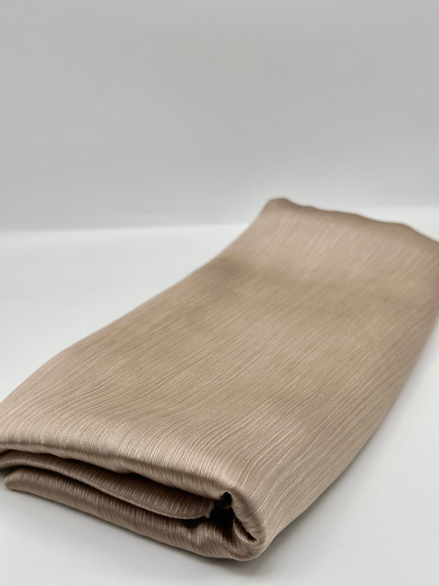 Light Gold - Crinkle Satin Hijab