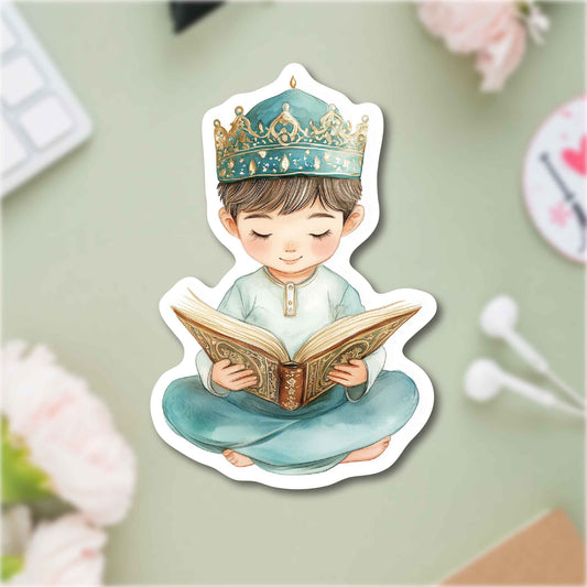 “Kur’an Okuyorum” Erkek - Sticker