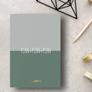 Plan + Plan + Plan Green Bullet Journal