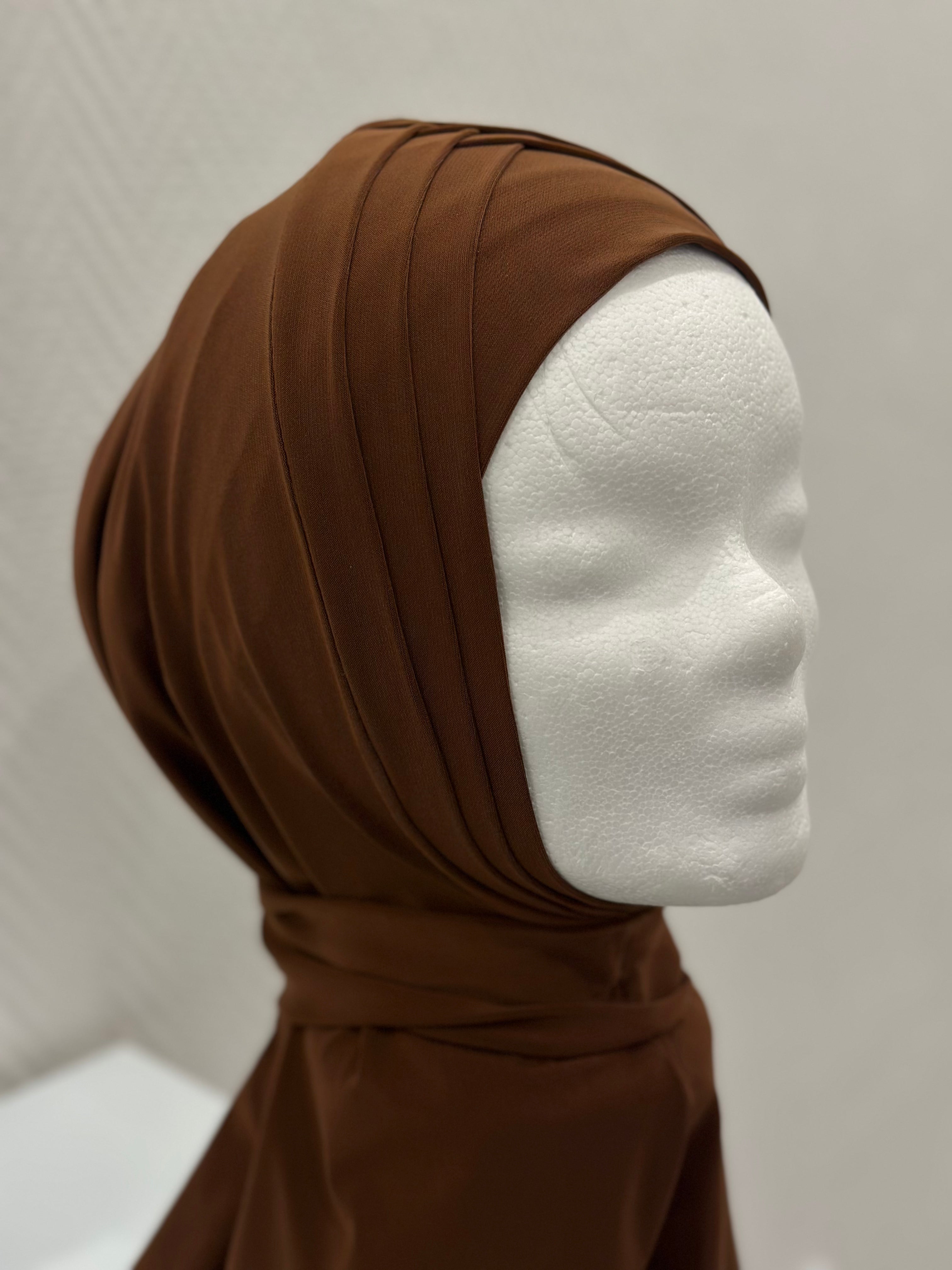 Tri-Band Easy Hijab - Chocolat