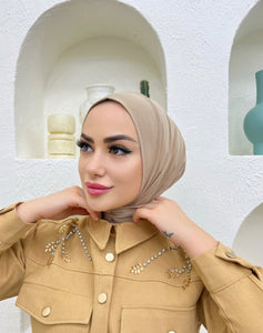 Easy Hijab Golden Mink - Pratik Şal
