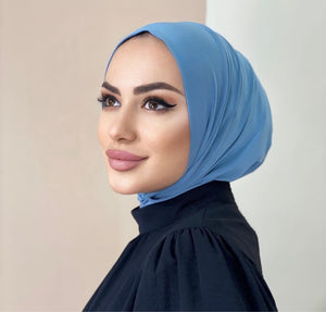 Easy Hijab Blue - Pratik Şal Mavi