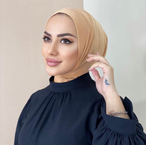 Easy Hijab Light Ocher - Pratik Şal