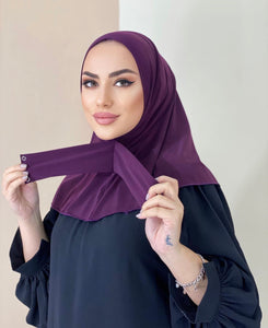 Easy Hijab Plum - Pratik Şal