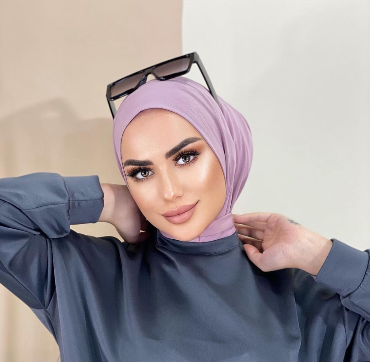 Easy Hijab Soft Lila - Pratik Şal Soft Lila