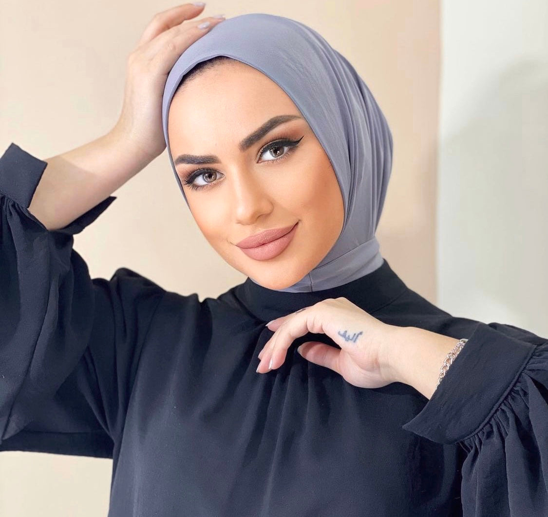 Easy Hijab Light Grey - Pratik Şal Gri